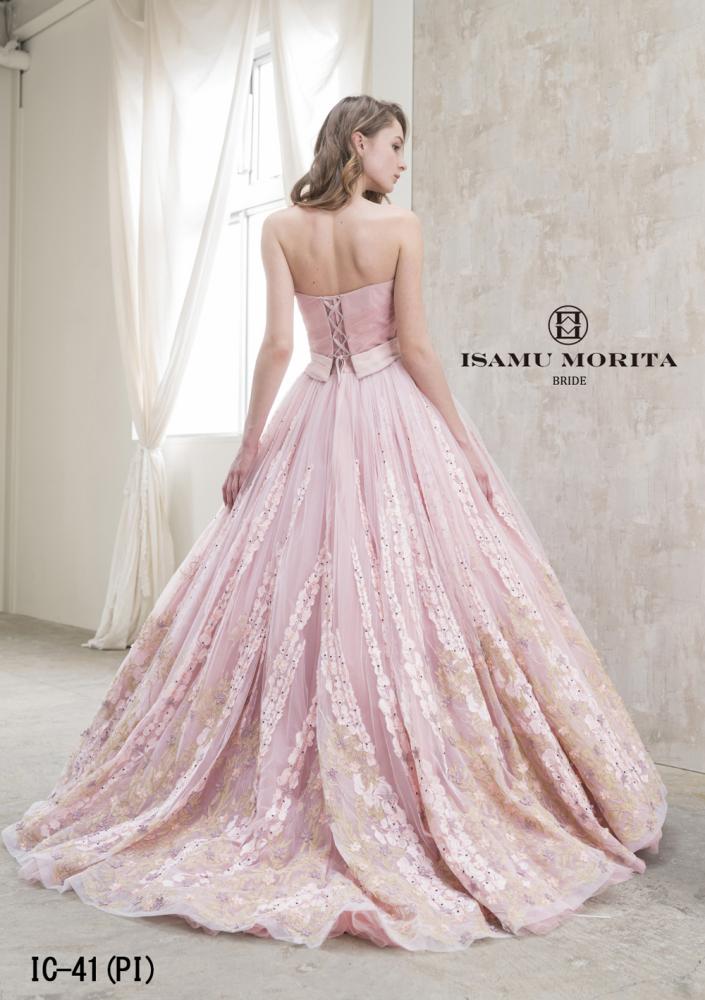 ISAMU MORITA IC-41(PI) 【結婚式 カラードレス レンタル】 – 結婚式