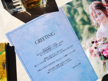 【プロフィールブック】BASIC PLAN - 04【結婚式 ペーパー プロフィールブック】