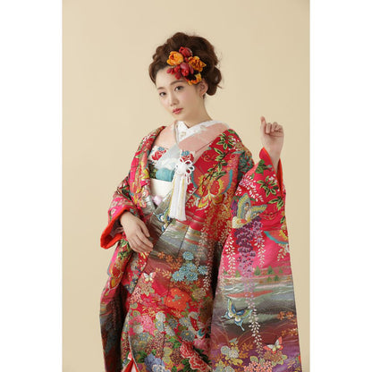 慶蝶艶花 【結婚式 和装 色打掛 レンタル】