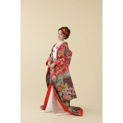 慶蝶艶花 【結婚式 和装 色打掛 レンタル】