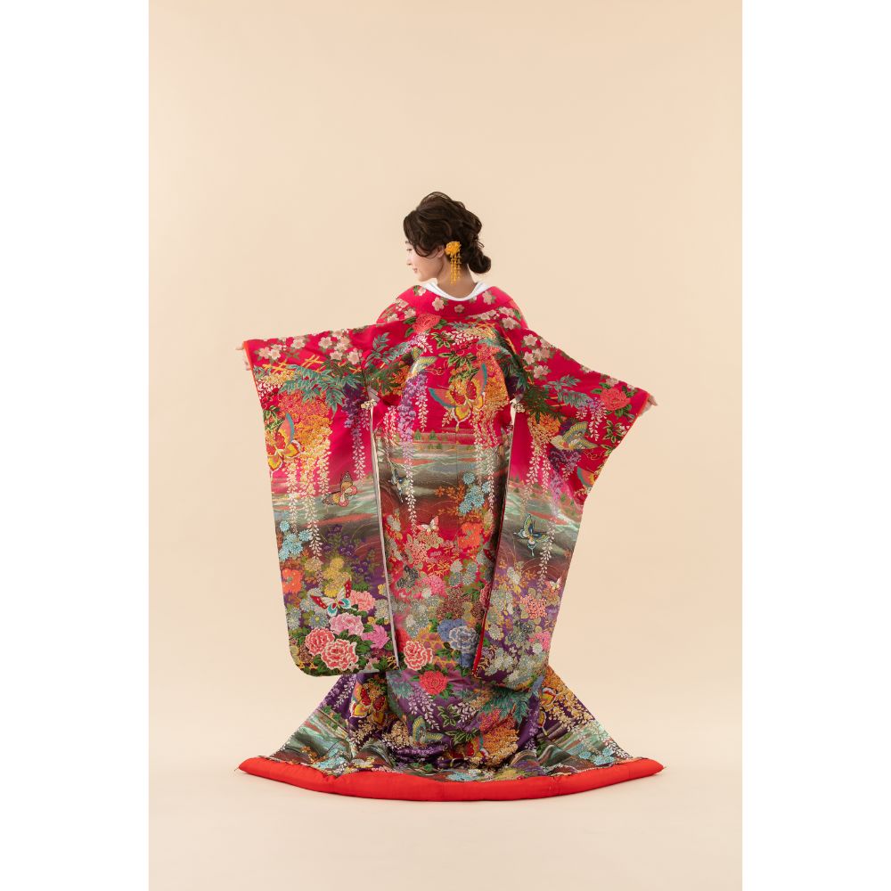 慶蝶艶花 【結婚式 和装 色打掛 レンタル】