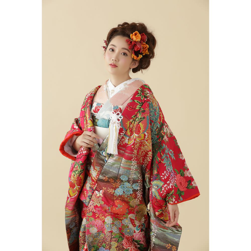 慶蝶艶花 【結婚式 和装 色打掛 レンタル】
