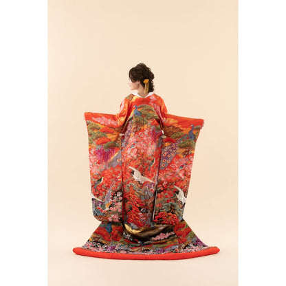 花鳥燦爛 【結婚式 和装 色打掛 レンタル】