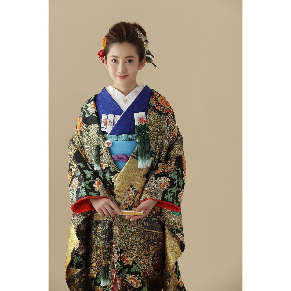 金彩琵琶正倉院 【結婚式 和装 色打掛 レンタル】