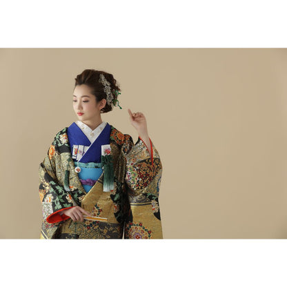 金彩琵琶正倉院 【結婚式 和装 色打掛 レンタル】