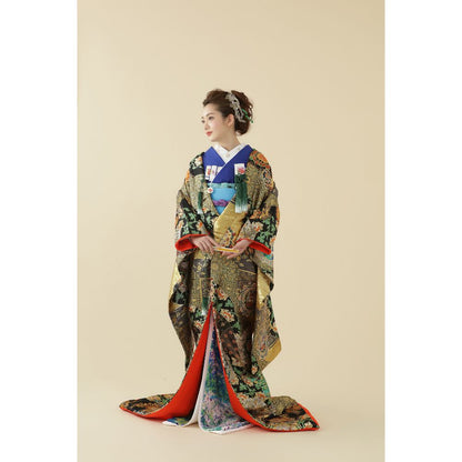 金彩琵琶正倉院 【結婚式 和装 色打掛 レンタル】