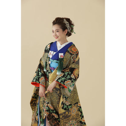 金彩琵琶正倉院 【結婚式 和装 色打掛 レンタル】