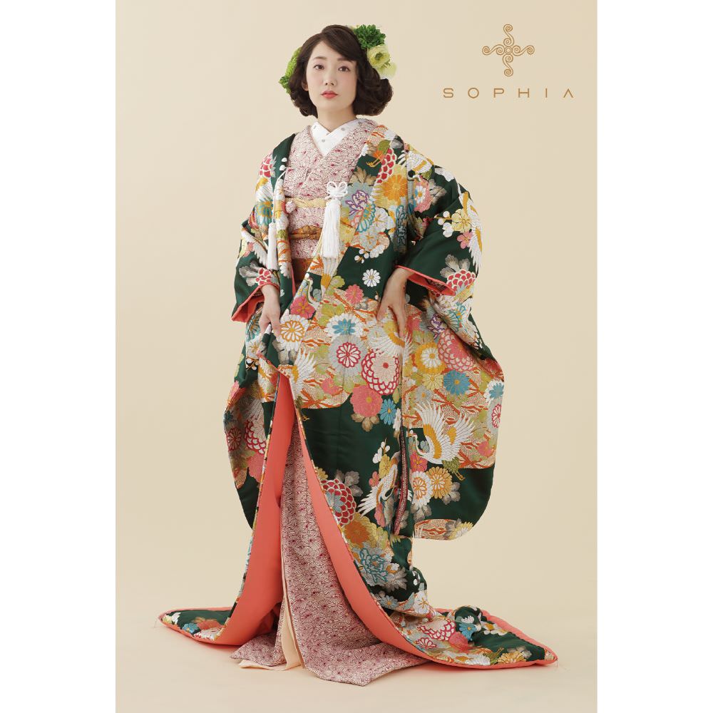 菊花飛翔の舞 【結婚式 和装 色打掛 レンタル】