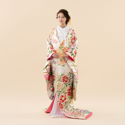 市松肥後六花 【結婚式 和装 色打掛 レンタル】