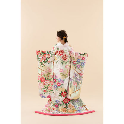 市松肥後六花 【結婚式 和装 色打掛 レンタル】