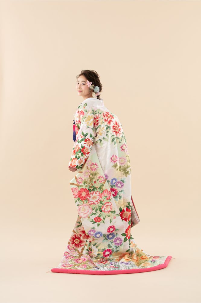 市松肥後六花 【結婚式 和装 色打掛 レンタル】