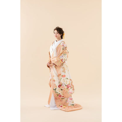 花束枝垂れ桜 【結婚式 和装 色打掛 レンタル】