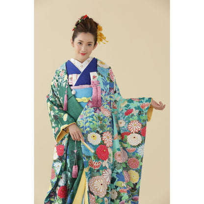 四季花咲文 【結婚式 和装 色打掛 レンタル】