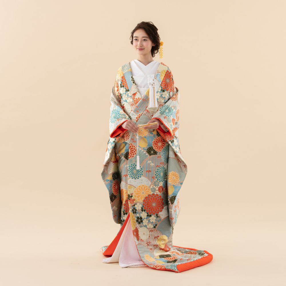 菊花青海文 【結婚式 和装 色打掛 レンタル】