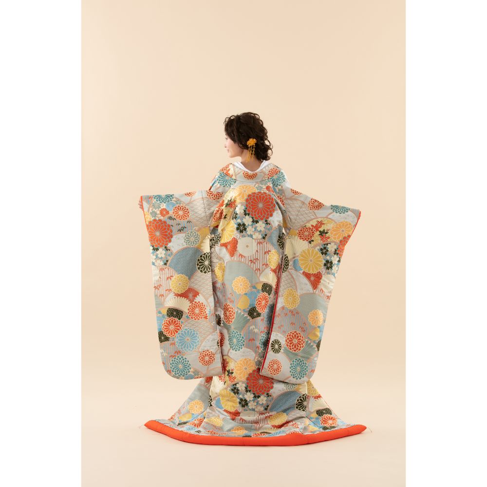 菊花青海文 【結婚式 和装 色打掛 レンタル】