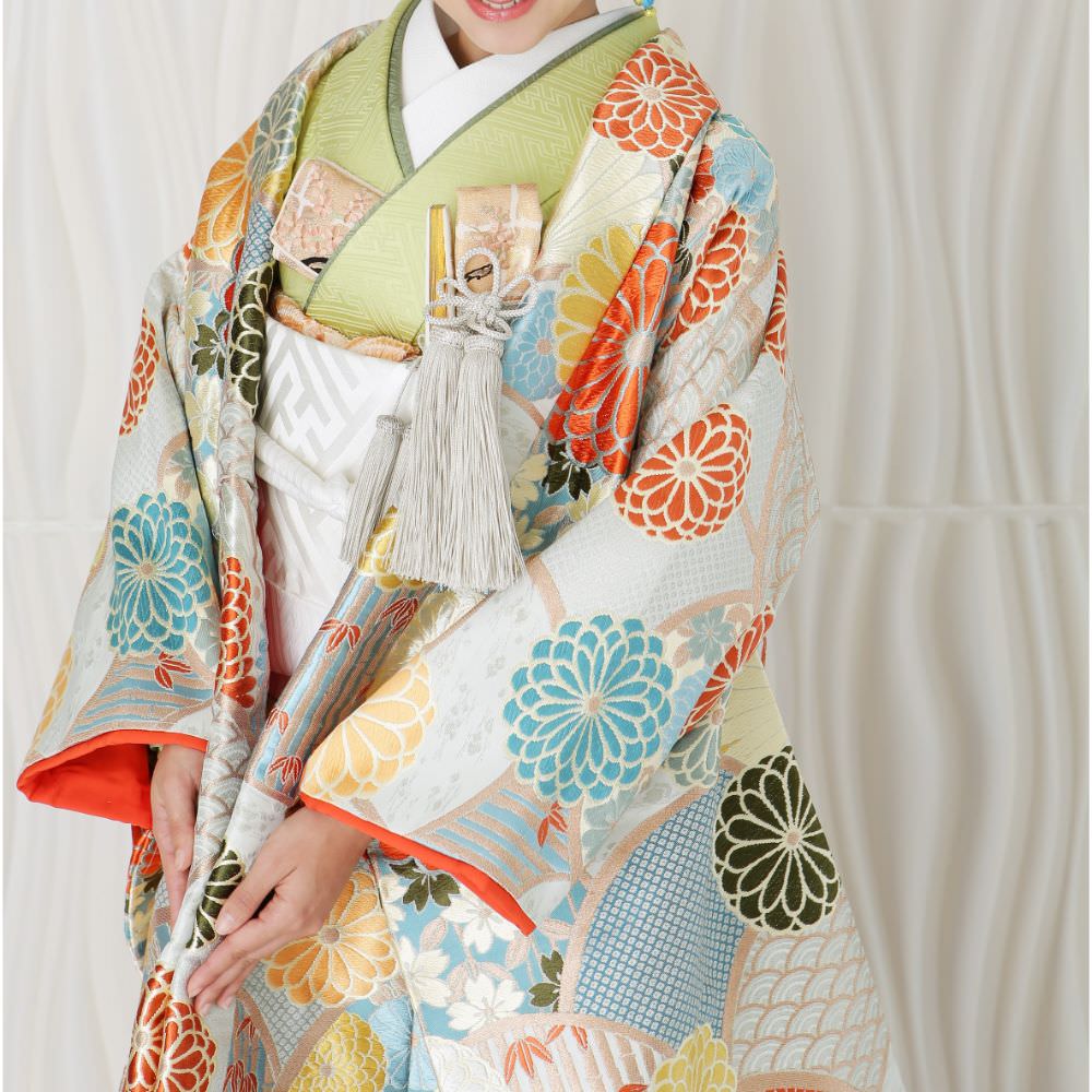 菊花青海文 【結婚式 和装 色打掛 レンタル】