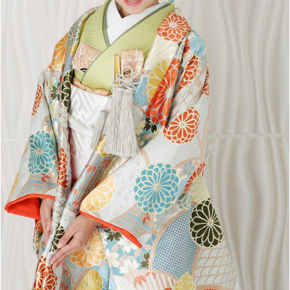 菊花青海文 【結婚式 和装 色打掛 レンタル】