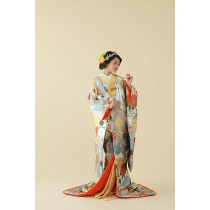 菊花青海文 【結婚式 和装 色打掛 レンタル】