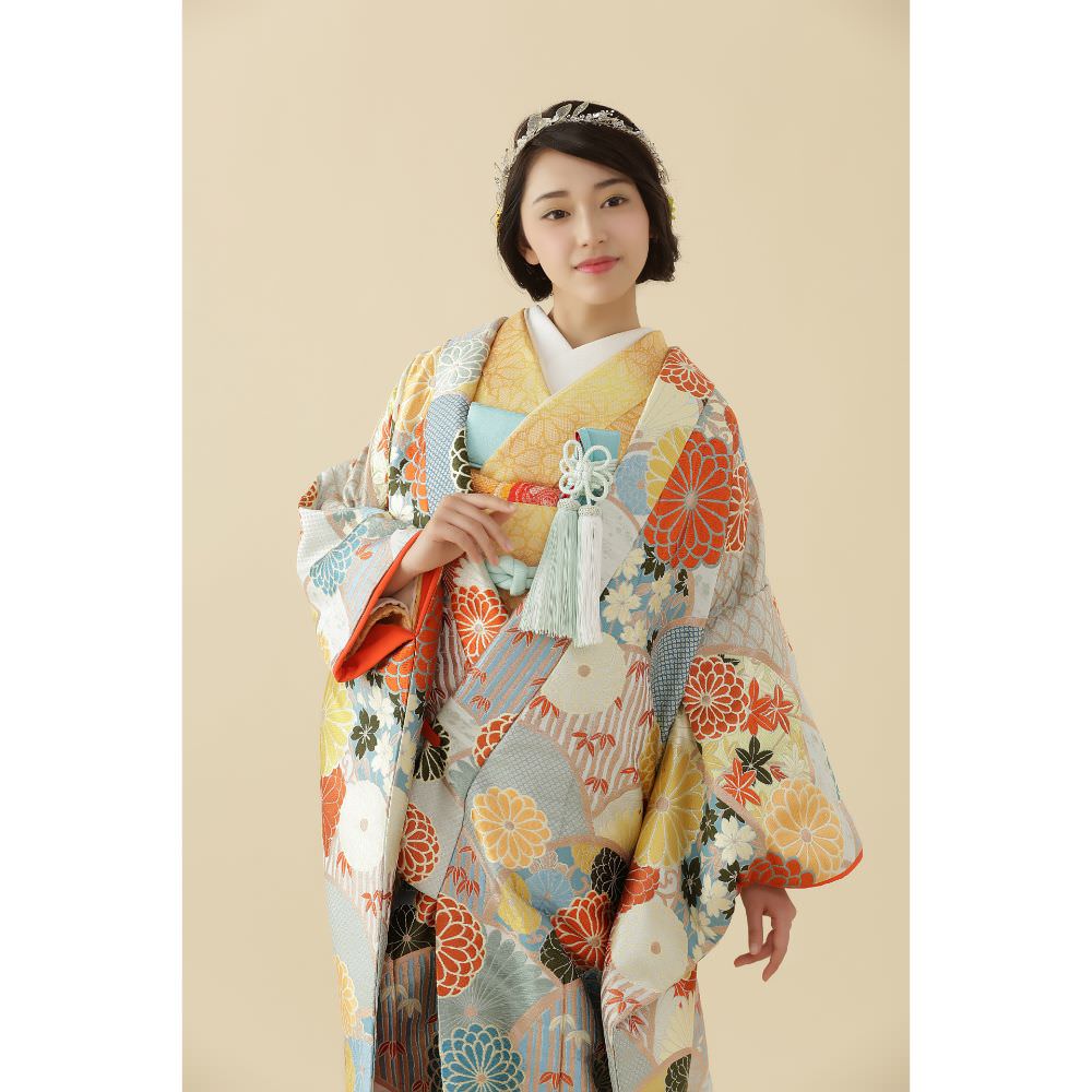 菊花青海文 【結婚式 和装 色打掛 レンタル】