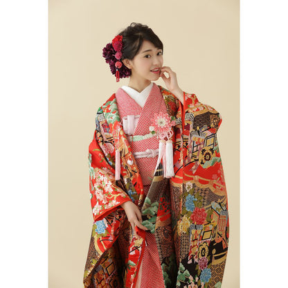 金彩御所解文 【結婚式 和装 色打掛 レンタル】