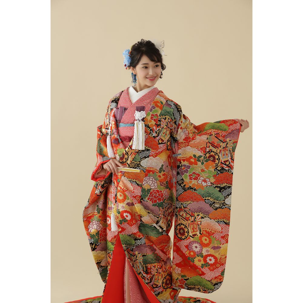 鹿子花暦 【結婚式 和装 色打掛 レンタル】