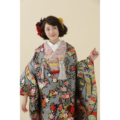 疋田熨斗花車 【結婚式 和装 色打掛 レンタル】