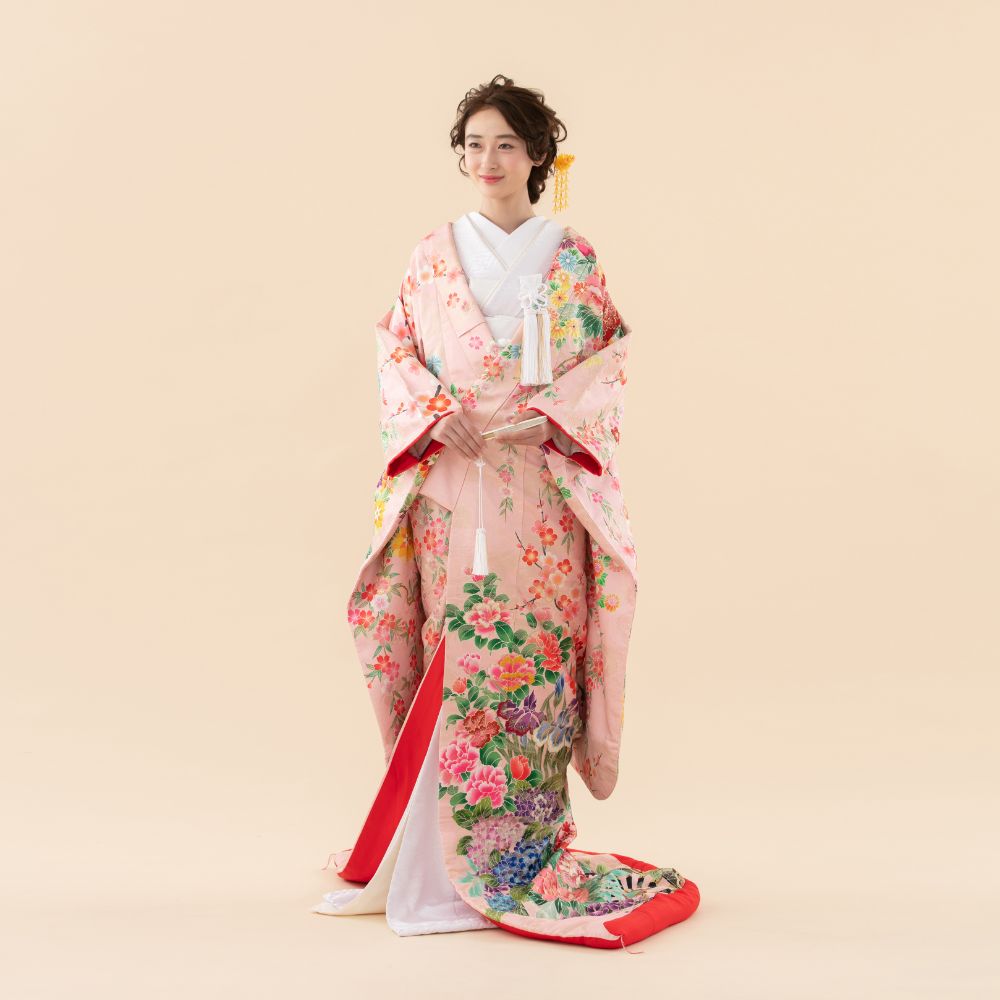 春秋百花の契り 【結婚式 和装 色打掛 レンタル】
