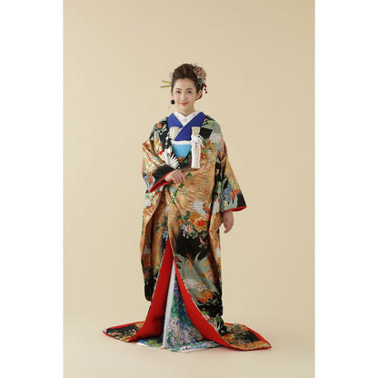 菊花青瑞鳥の舞 【結婚式 和装 色打掛 レンタル】