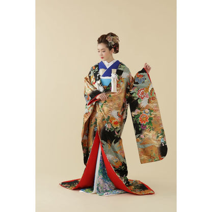 菊花青瑞鳥の舞 【結婚式 和装 色打掛 レンタル】