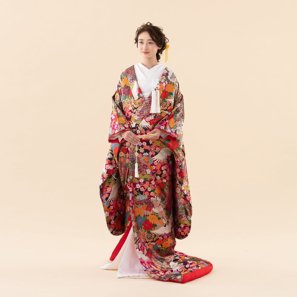 煌々飛翔に花 【結婚式 和装 色打掛 レンタル】