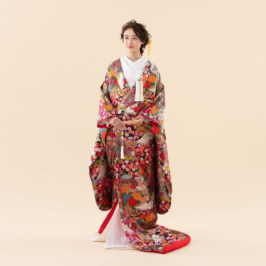 煌々飛翔に花 【結婚式 和装 色打掛 レンタル】