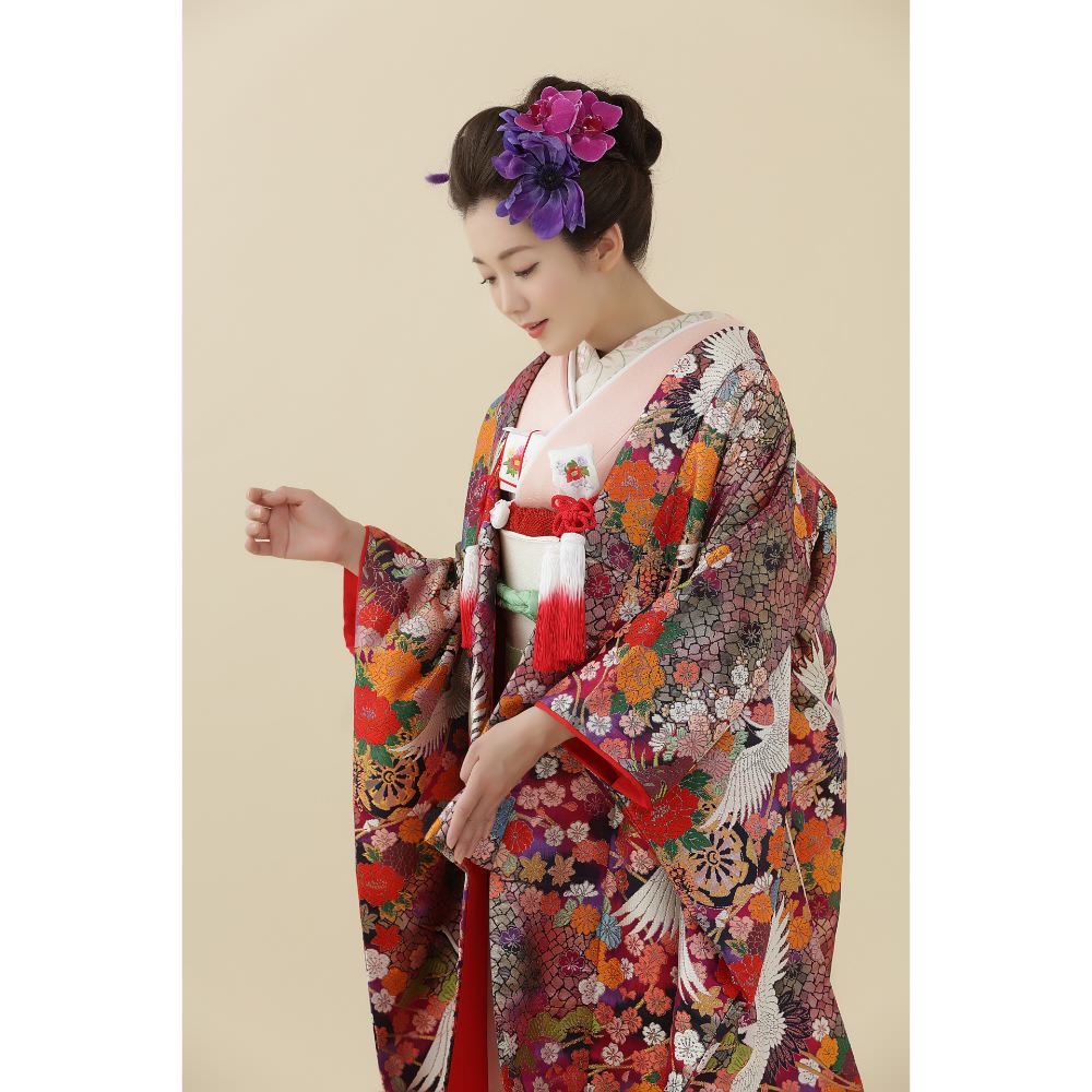 煌々飛翔に花 【結婚式 和装 色打掛 レンタル】