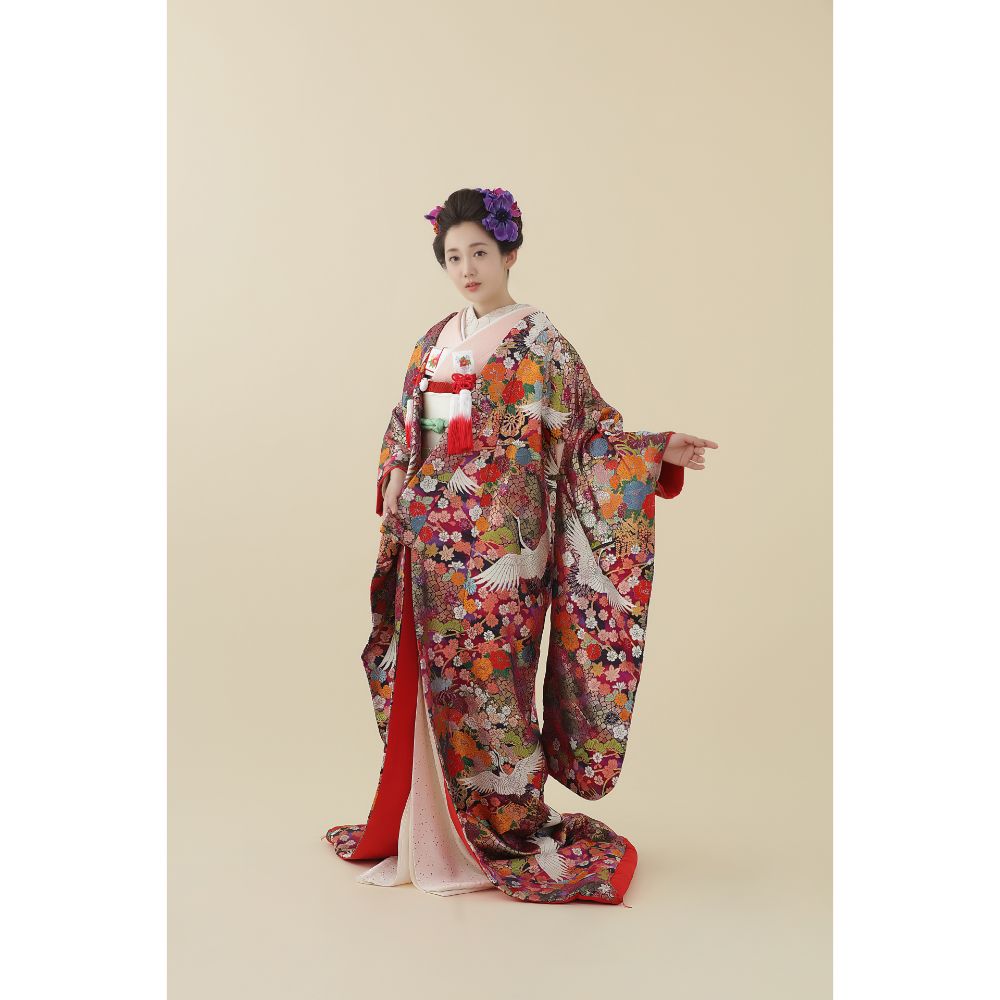 煌々飛翔に花 【結婚式 和装 色打掛 レンタル】