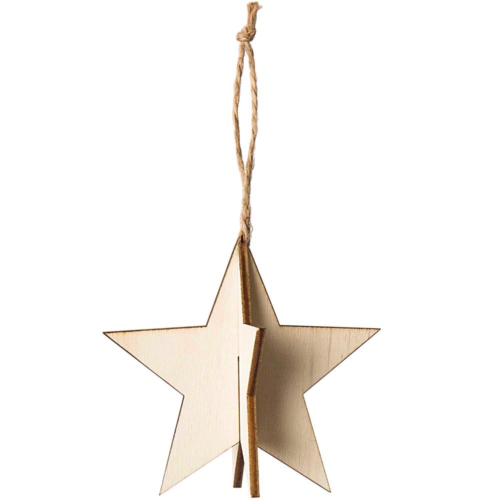 WOODEN 3D STARS, 3 PCS　【結婚式　その他ウェルカムグッズ】