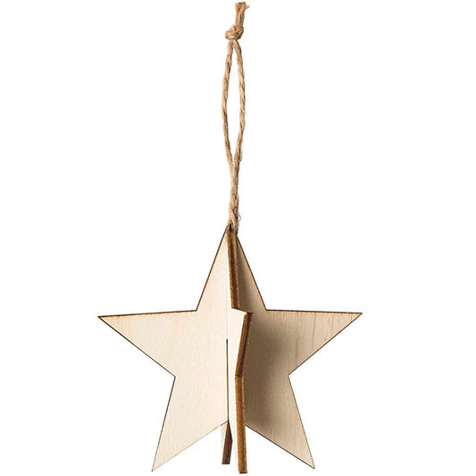 WOODEN 3D STARS, 3 PCS 【結婚式 その他ウェルカムグッズ】
