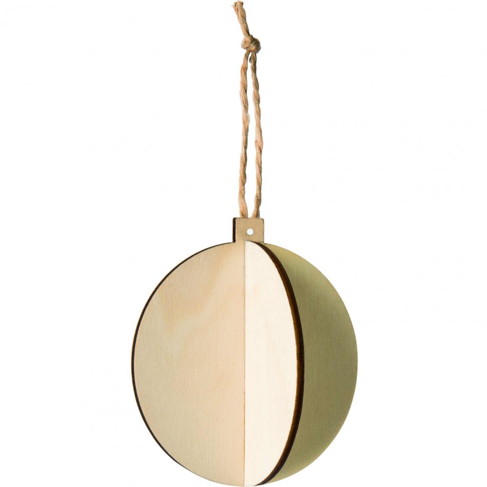 WOODEN 3D BAUBLES, 3 PCS 【結婚式 その他ウェルカムグッズ】