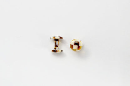 カフス セピアブロック 【結婚式 カフス タイピン 小物】