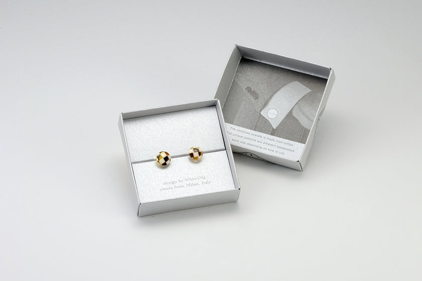 カフス セピアブロック 【結婚式 カフス タイピン 小物】