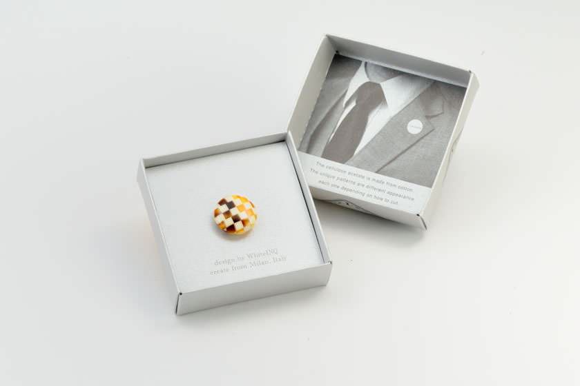 ピンズ セピアブロック 【結婚式 メンズ小物】