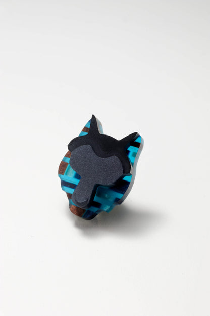 鯖江ピンス アニマルピンズ ANIMALE オオカミ 【結婚式 メンズ小物】