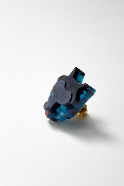 鯖江ピンス アニマルピンズ ANIMALE オオカミ 【結婚式 メンズ小物】