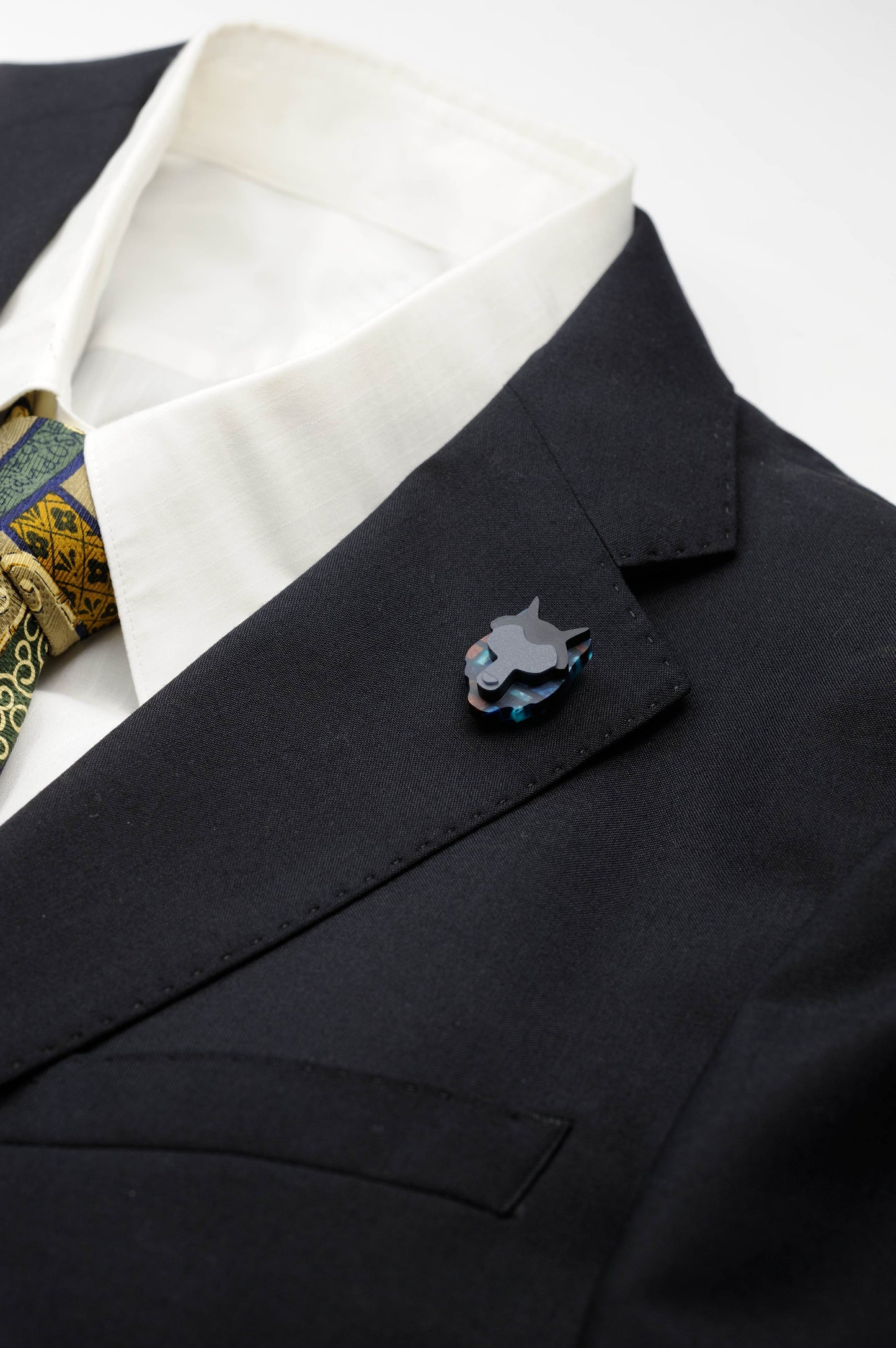 鯖江ピンス アニマルピンズ ANIMALE オオカミ 【結婚式 メンズ小物】