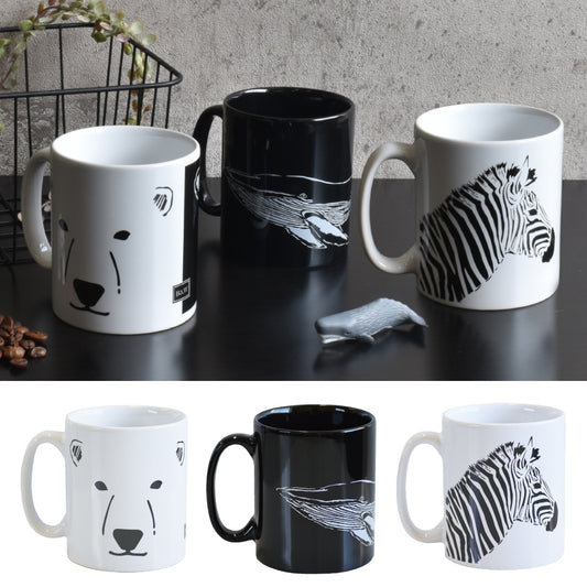 B&W Zoo マグカップ3P　【結婚式　ギフト　引き出物　食器類】