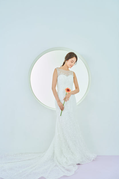 Lucia ルチア【ウェディングドレス レンタル】マーメイドライン【結婚式】