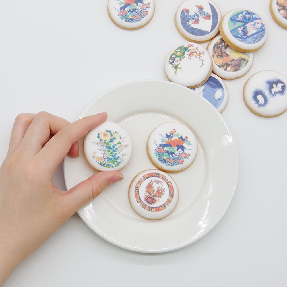 【アイシングクッキー】白磁彩菓 肥前皿絵文様菓 明治有田超絶技巧 3種セレクト 【結婚式 ギフト 食品 引き菓子 洋菓子】