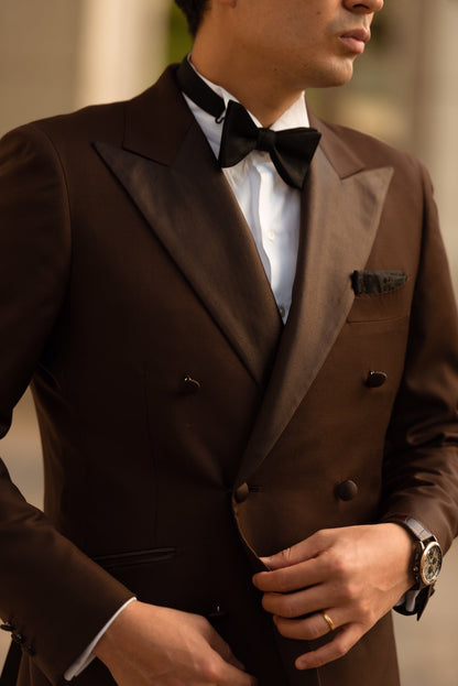 【CORDY特典あり】ベスト付ダブルタキシード/ブラウン【結婚式 タキシード オーダーメイド】