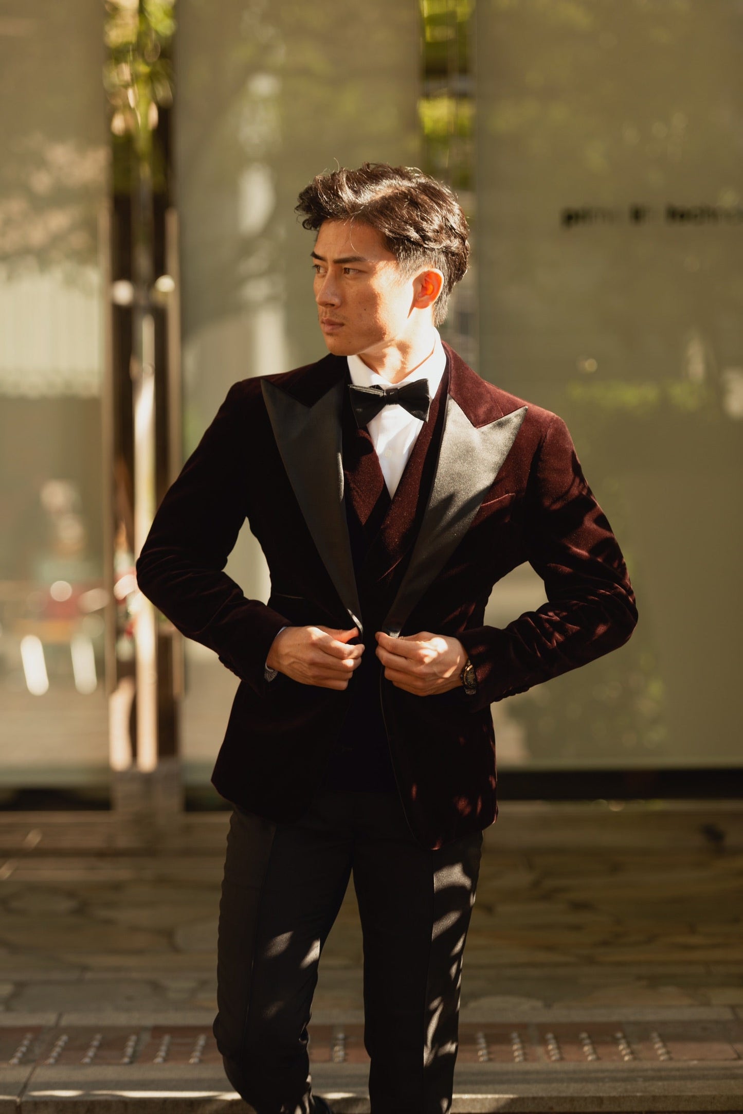 【CORDY特典あり】ベロアタキシード/ブラウン【結婚式 タキシード オーダーメイド】