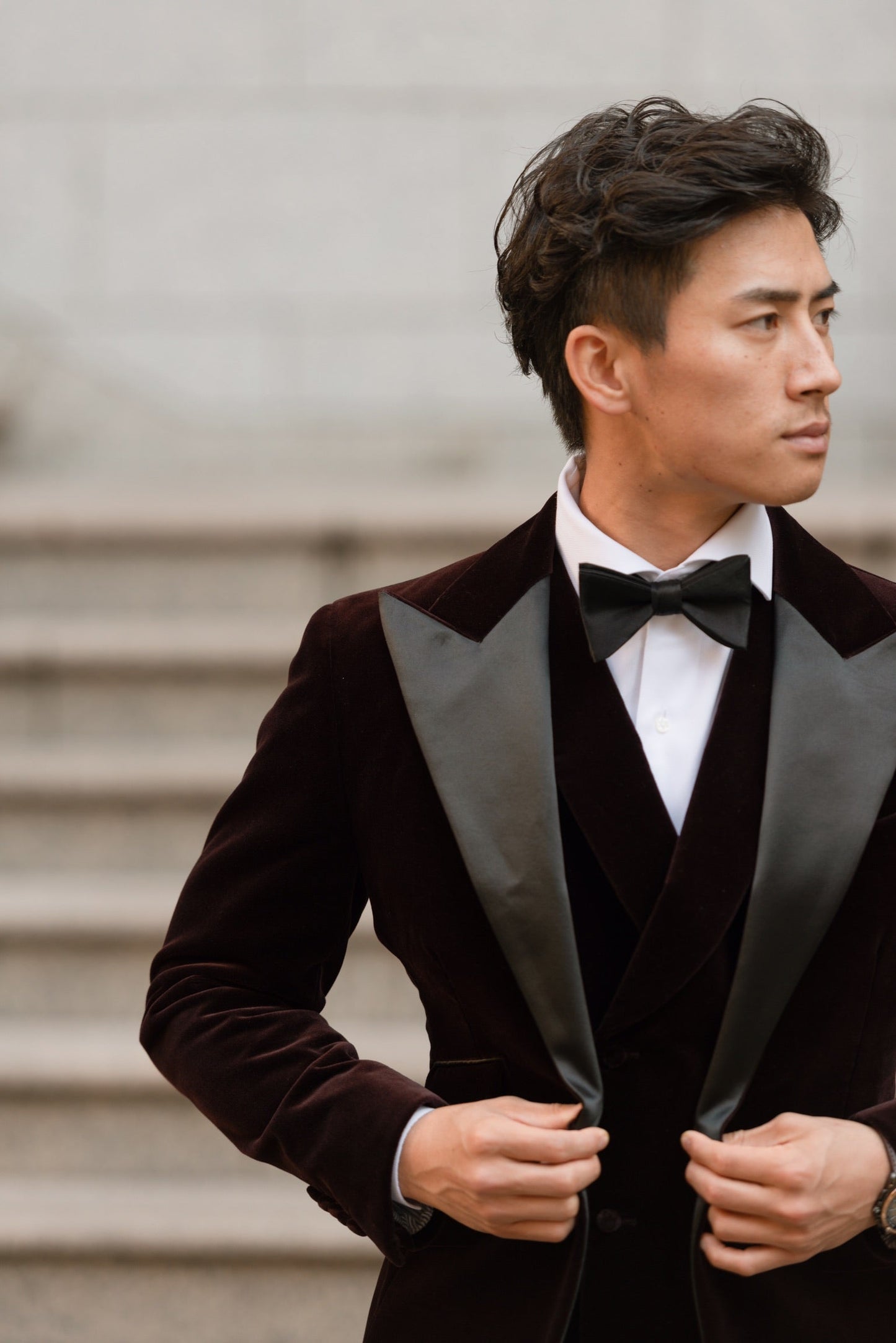 【CORDY特典あり】ベロアタキシード/ブラウン【結婚式 タキシード オーダーメイド】