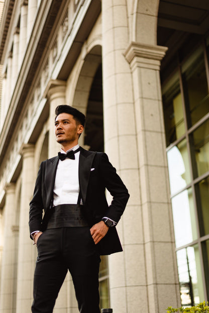 ピンタック付ウィングカラーシャツ【結婚式 ワイシャツ オーダーメイド】