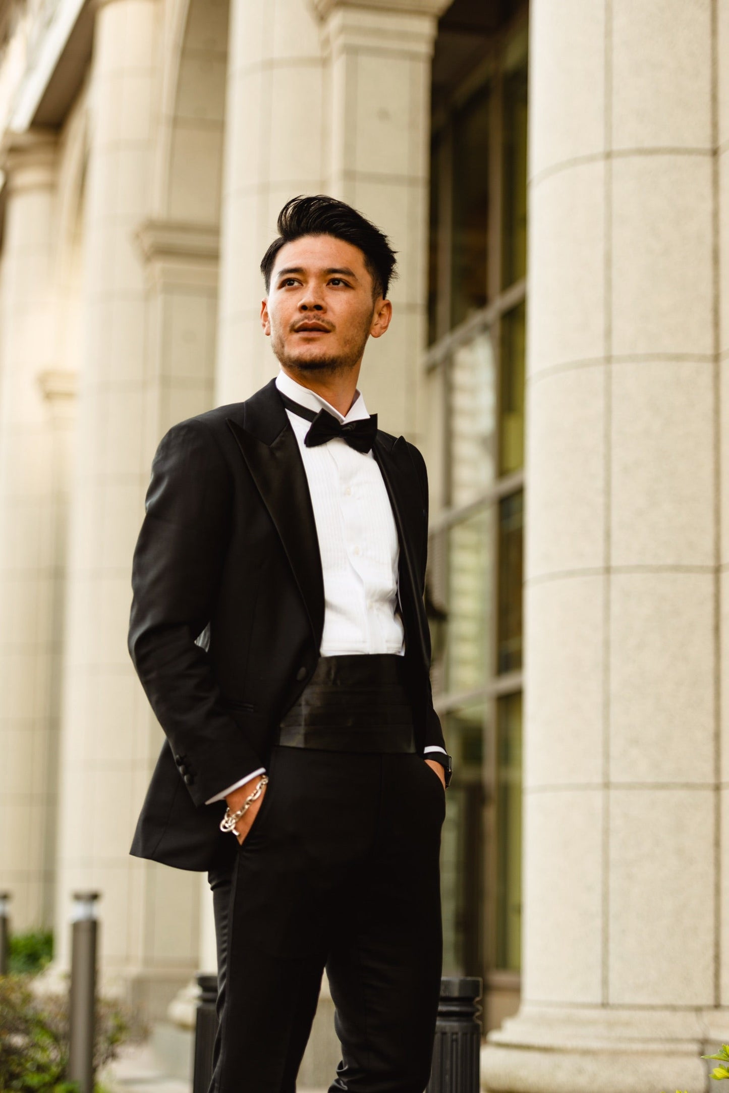 ピンタック付ウィングカラーシャツ【結婚式 ワイシャツ オーダーメイド】